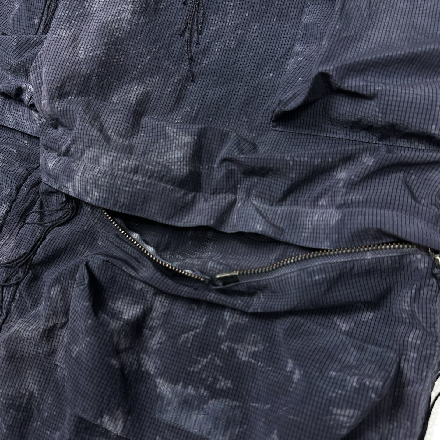FACCIES -【GARMENT DYE MESH CARGO PANTS(BLACK)】ファッチーズ ガーメントダイ メッシュ カーゴ パンツ ブラック