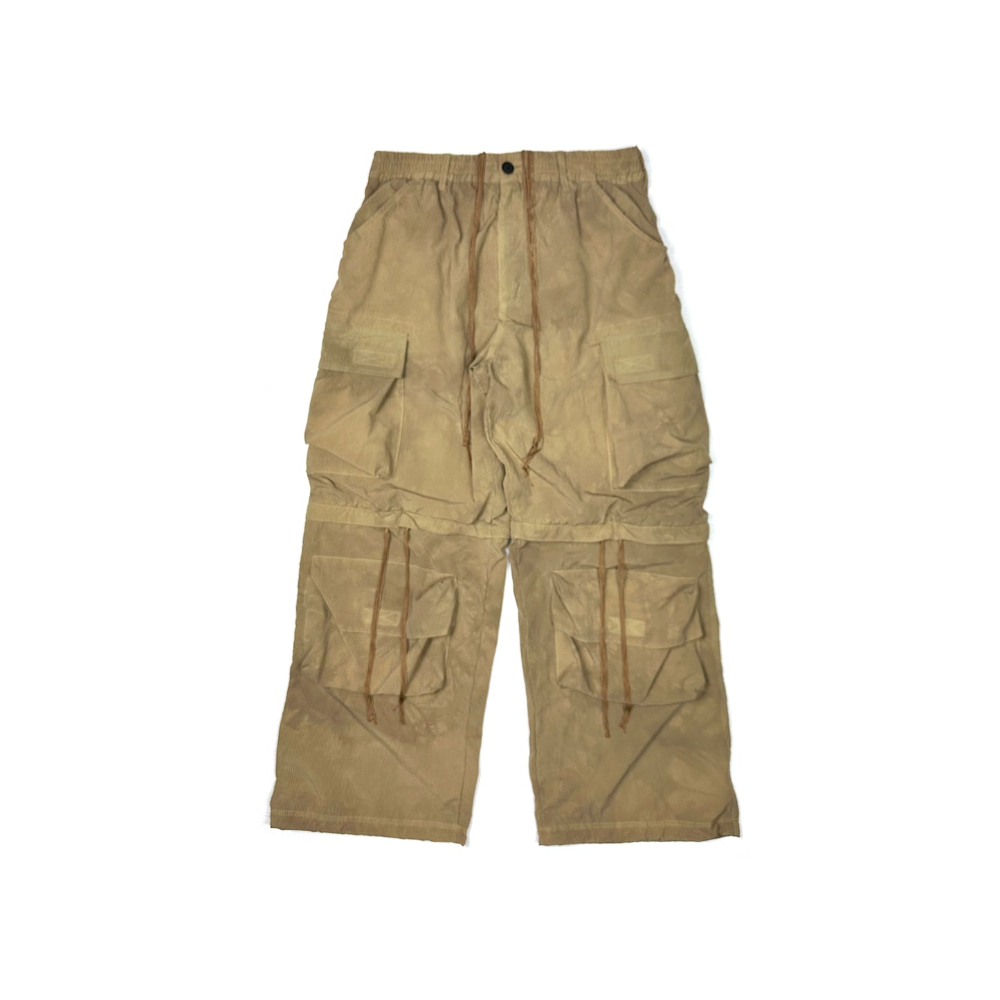 FACCIES -【GARMENT DYE MESH CARGO PANTS(BEIGE)】ファッチーズ ガーメントダイ メッシュ カーゴ パンツ ベージュ