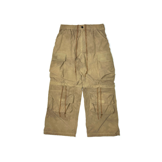 FACCIES -【GARMENT DYE MESH CARGO PANTS(BEIGE)】ファッチーズ ガーメントダイ メッシュ カーゴ パンツ ベージュ