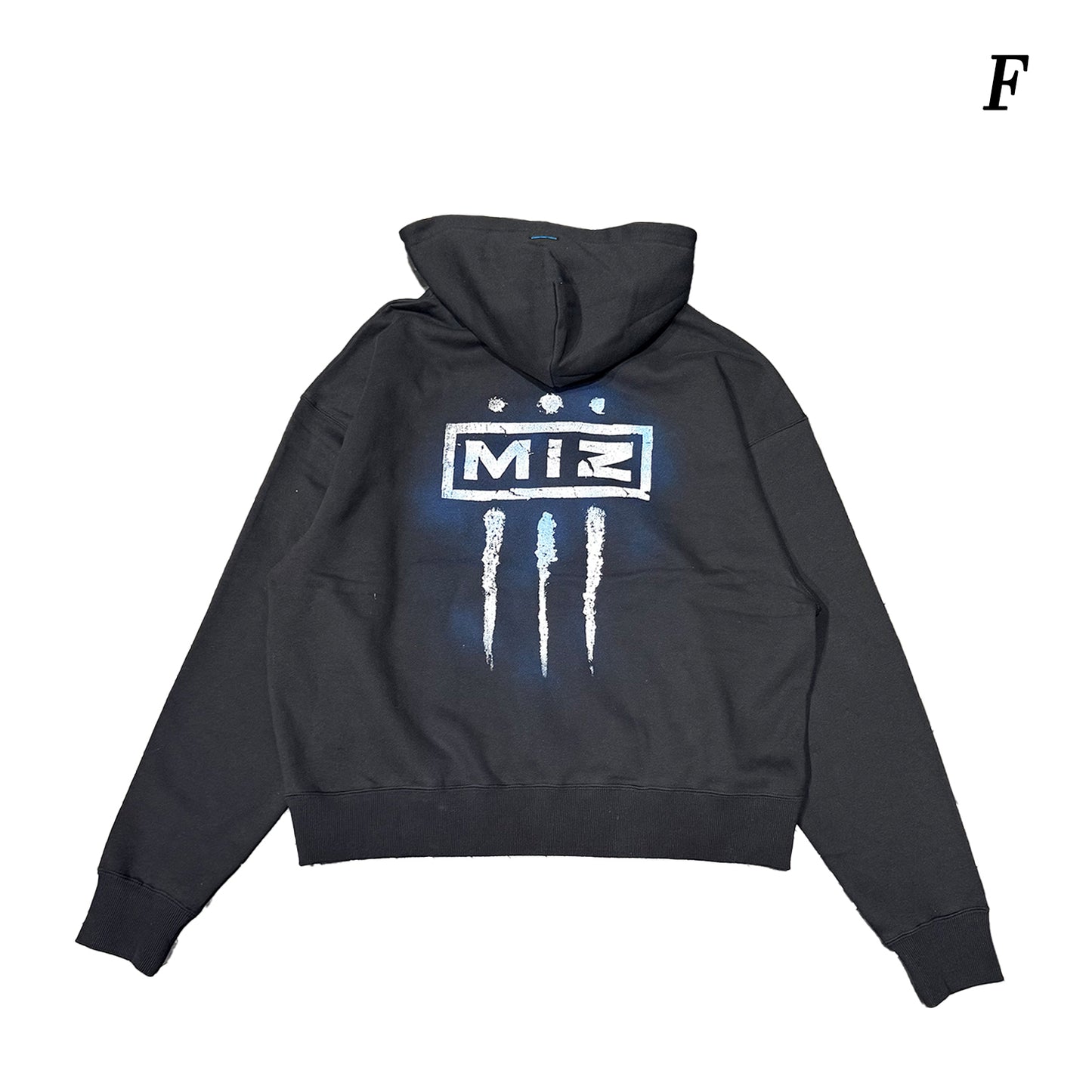 MUZE®︎ -【× MINUS Point Zero part.3 GRAPHIC ZIP HOODIE】ミューズ マイナス ポイントゼロ パート3 グラフィック ジップ フーディー ピグメント ブラック