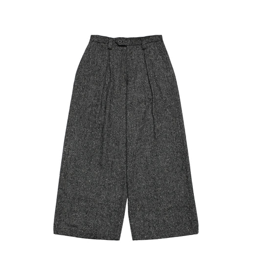 MUZE TURQUOISE LABEL -【OVERSIZED BIG WOOL WIDE TROUSERS(GRAY)】ミューズ オーバーサイズ ビッグ ワイド トラウザー グレー