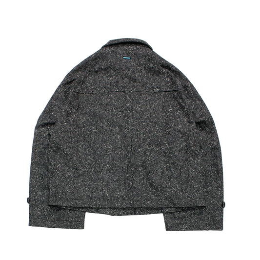 MUZE TURQUOISE LABEL -【OVERSIZED BIG WOOL BLOUSON(GRAY)】ミューズ オーバーサイズ ビッグ ウール ブルゾン グレー