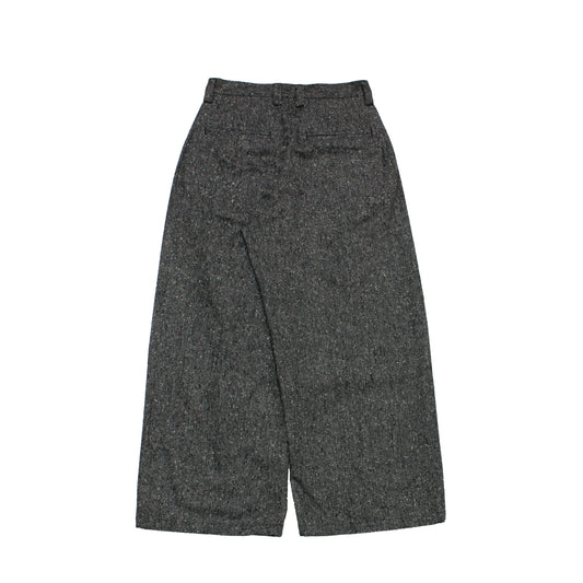 MUZE TURQUOISE LABEL -【OVERSIZED BIG WOOL WIDE TROUSERS(GRAY)】ミューズ オーバーサイズ ビッグ ワイド トラウザー グレー