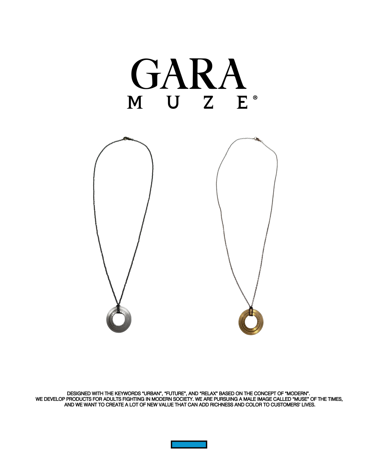 GARA -【LUMINOUS NECKLACE(SILVER)】ガラ ルミナス ネックレス グラスホルダー シルバー