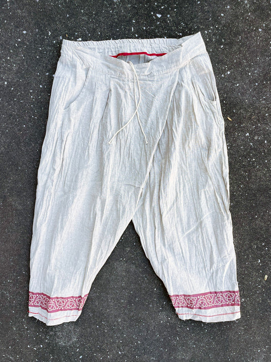 受注 / GARA -【CELTICA LINEN TROUSERS(BLACK)(BEIGE)】