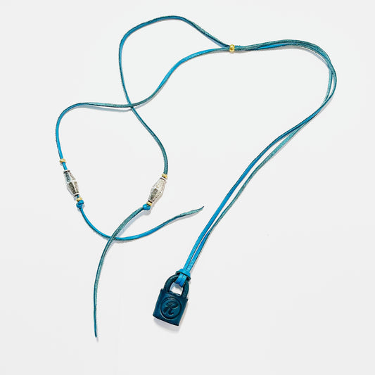 GARA - PADLOCK CHOKER(TURQUOISE) ガラ チョーカー 2023年春夏コレクション ターコイズ