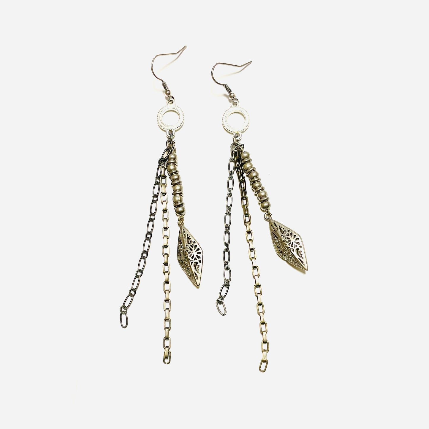 受注 / GARA -【MULTIPLE PIERCE / EARRINGS (BLACK)(SILVER)(GOLD)】