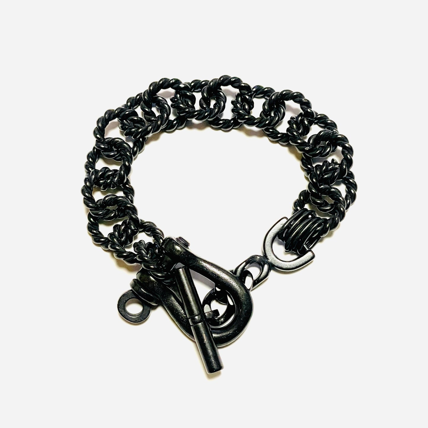 受注 / GARA -【PROTEST BRACELET(BLACK)(SILVER)】