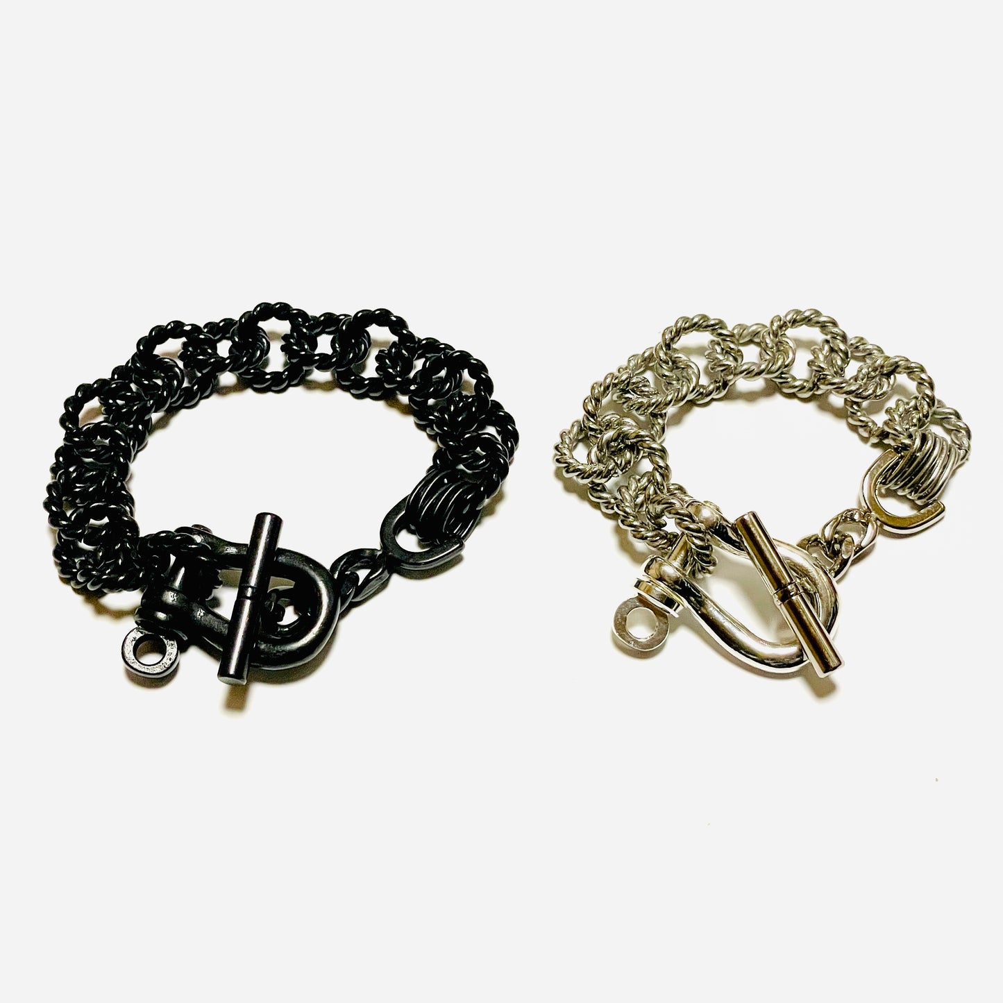 受注 / GARA -【PROTEST BRACELET(BLACK)(SILVER)】