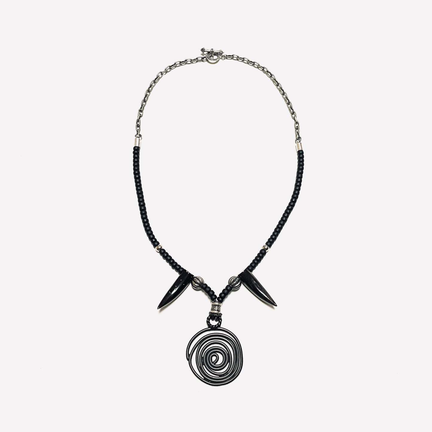 受注 / GARA -【COAL HORN NECKLACE (BLACK)】