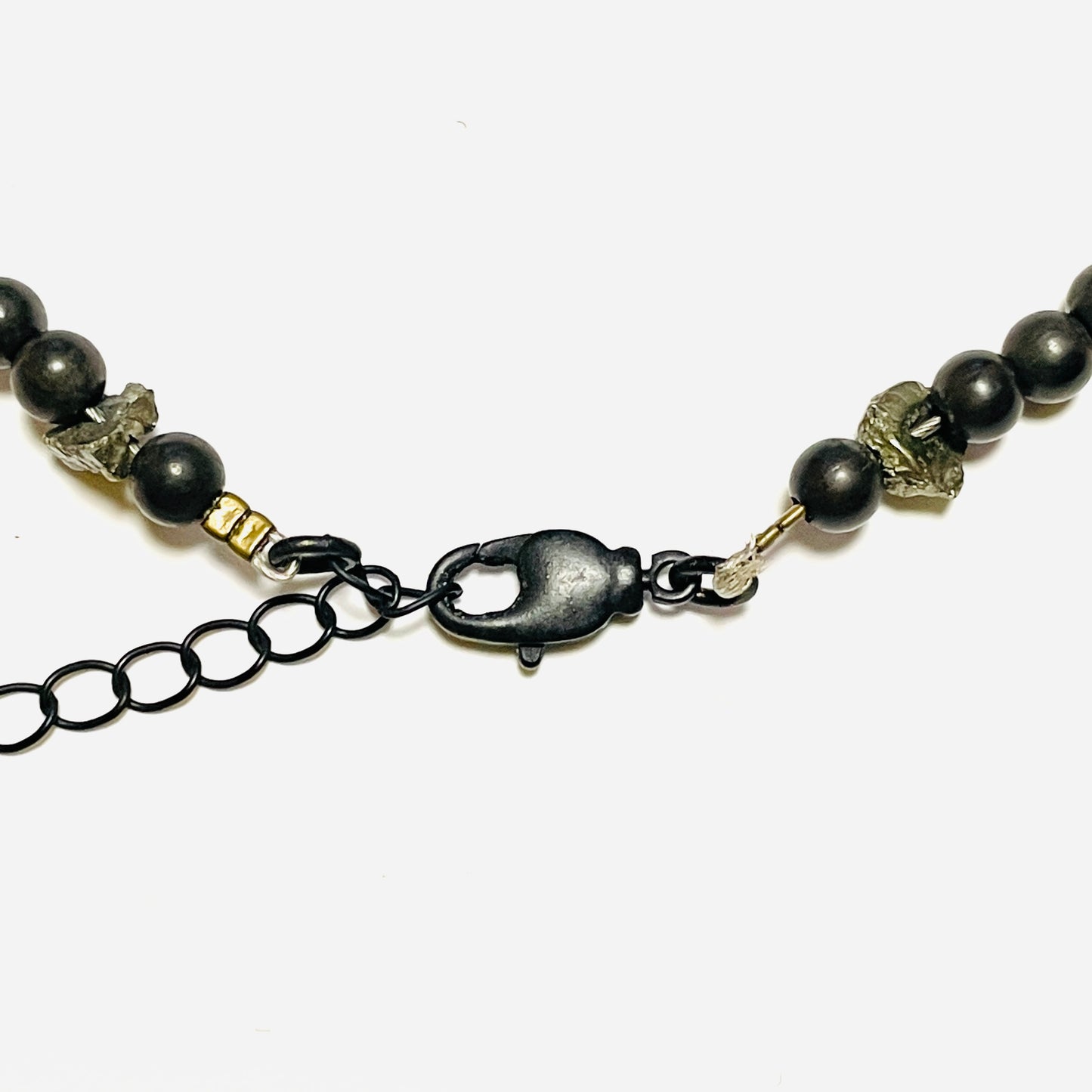 受注 / GARA -【DARK STONE NECKLACE (BLACK)(SILVER)】