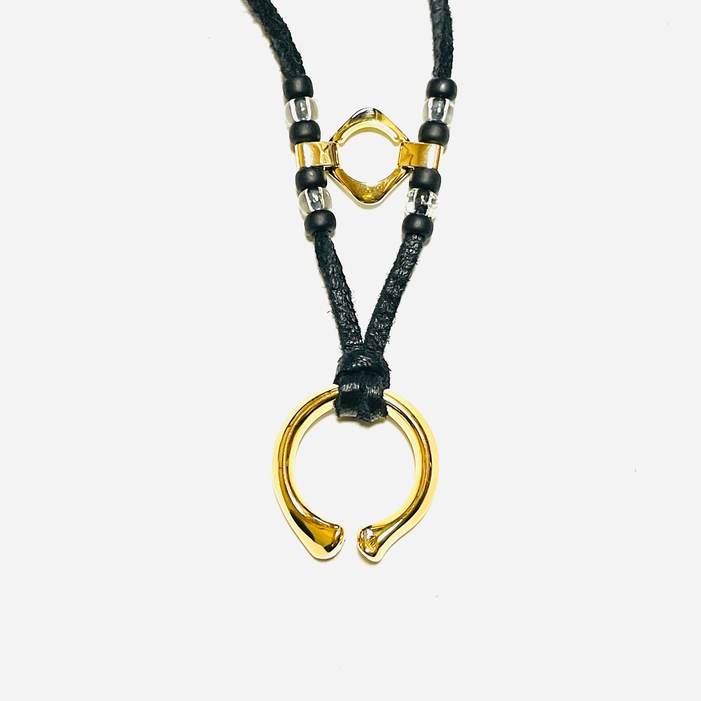 受注 / GARA -【CRUSADE BONE RING CHOKER(BLACK)(SILVER)(GOLD)】