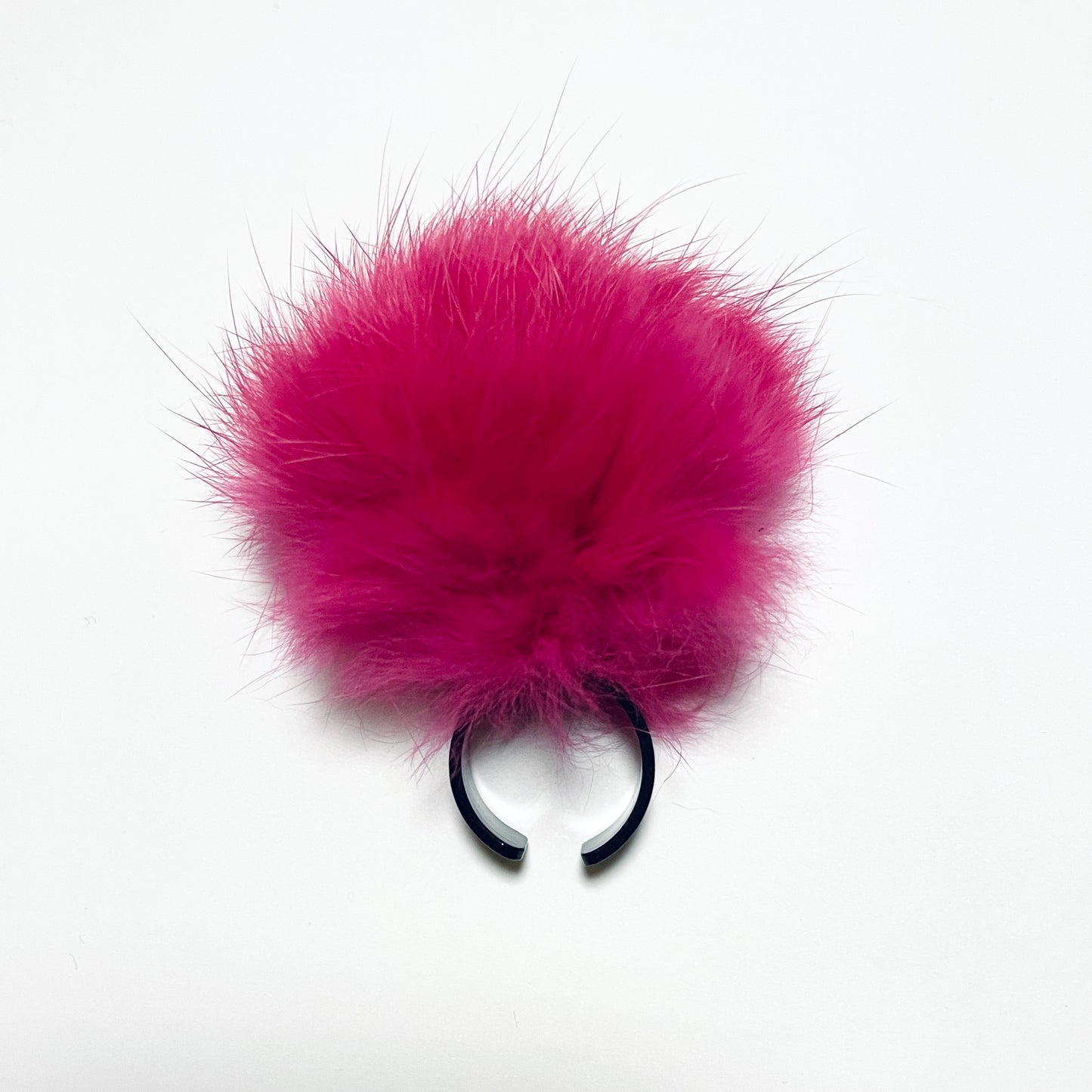 受注 / GARA -【FUR RING (BLACK)(PINK)(BLUE)(YELLOW)(BROWN)(SAX)】