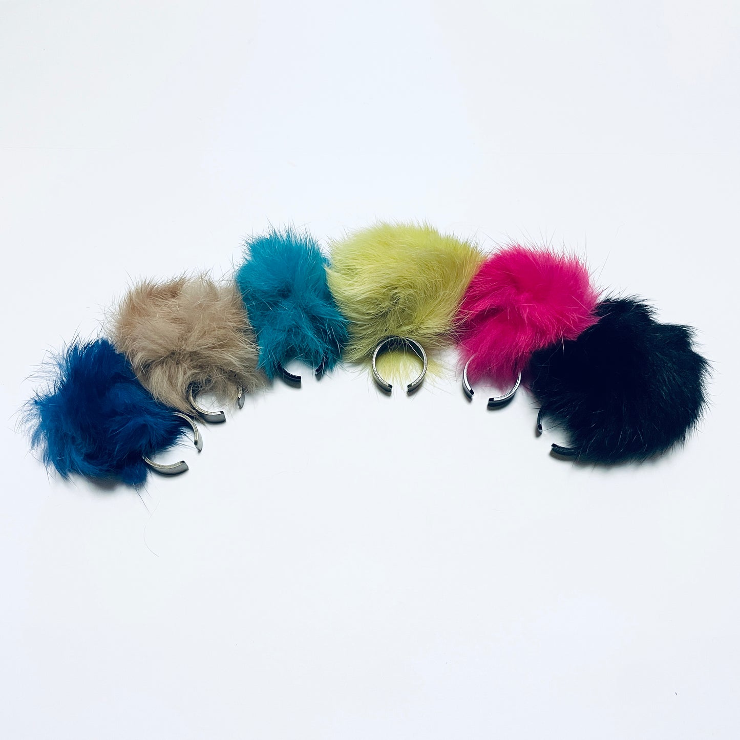 受注 / GARA -【FUR RING (BLACK)(PINK)(BLUE)(YELLOW)(BROWN)(SAX)】