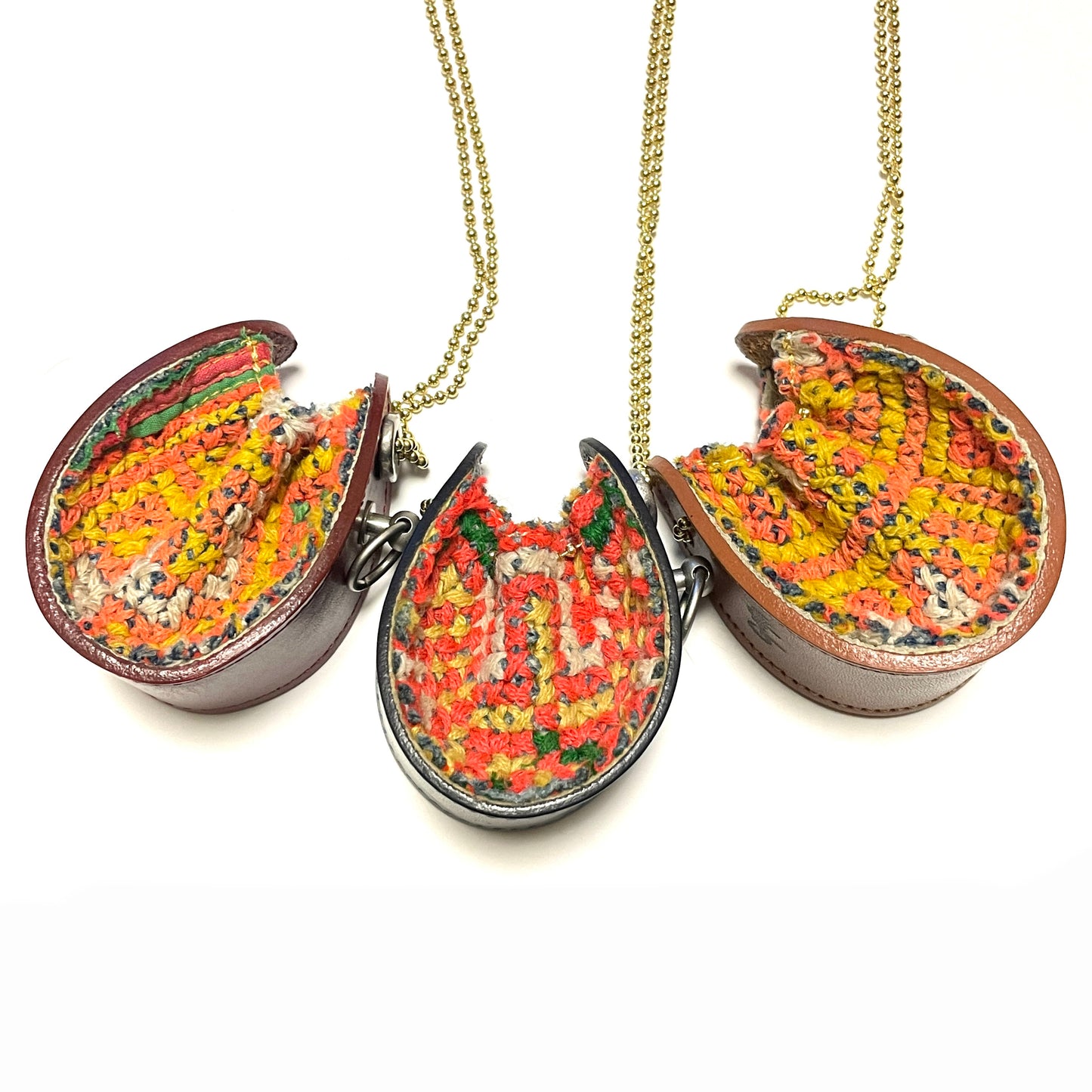 受注 / GARA -【POUCH NECKLACE(RED)(BEIGE)(BLUE)】