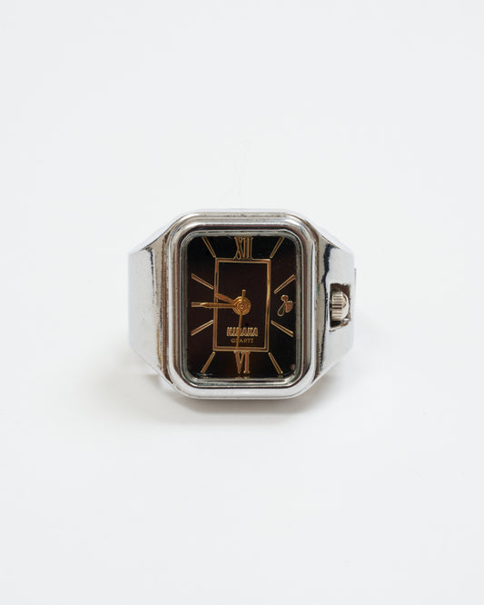 HIDAKA - 【LEGACY / RING WATCH(SV×BK)】ヒダカ 時計 リング レガシー シルバー ブラック