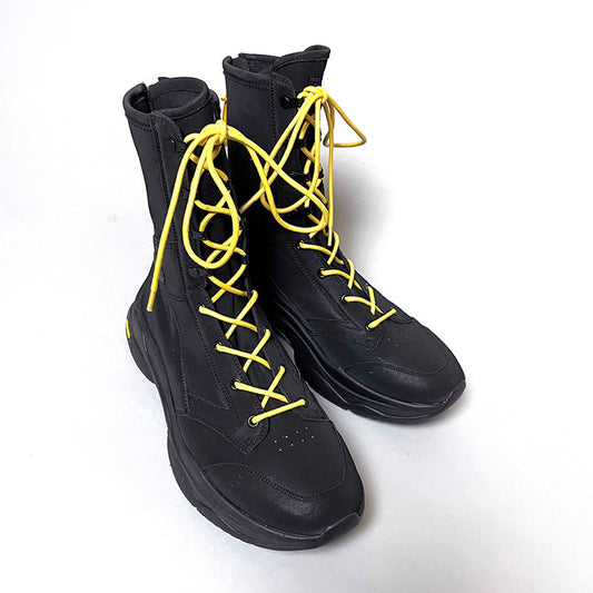 GARA - DISTANCE CRUST BOOTS SNEAKER (BLACK SOLE) ガラ スニーカー ブーツ ブラック