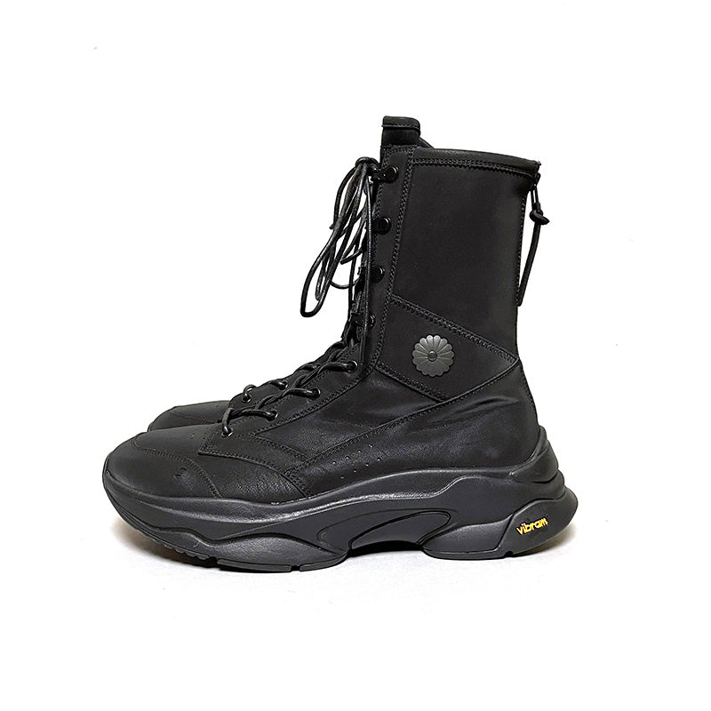 GARA - DISTANCE CRUST BOOTS SNEAKER (BLACK SOLE) ガラ スニーカー ブーツ ブラック