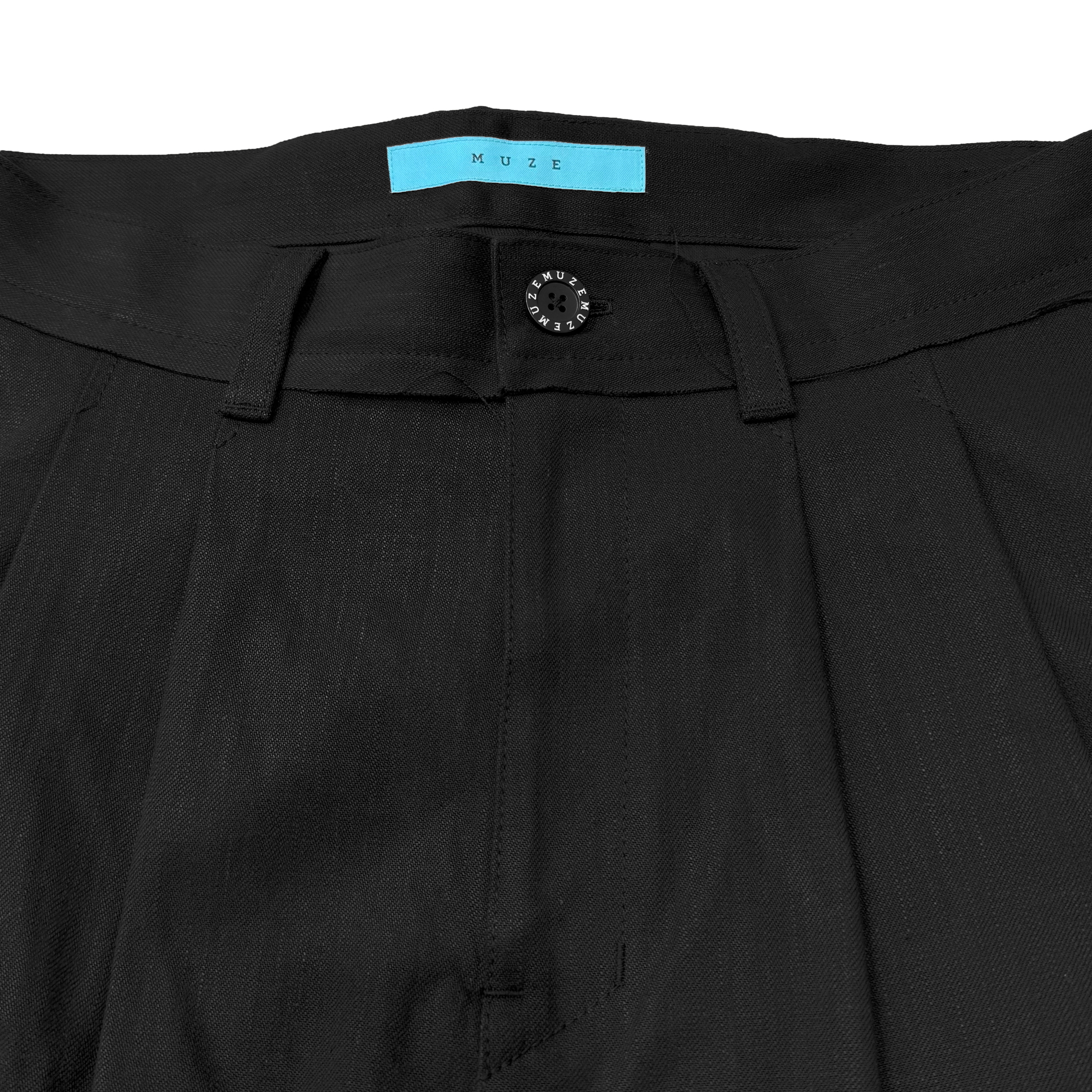 MUZE TURQUOISE LABEL -【FORM FOLLOWS FUNCTION DENIM SHORTS(BLACK MUZE TURQUOISE LABEL -【FORM FOLLOWS FUNCTION DENIM SHORTS(BLACK