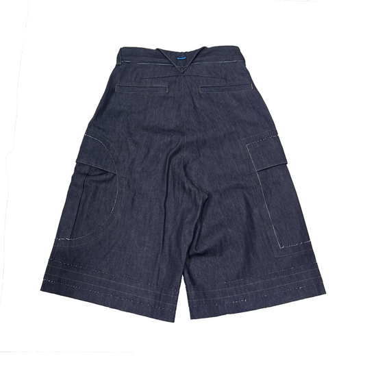 MUZE TURQUOISE LABEL -【FORM FOLLOWS FUNCTION DENIM SHORTS(INDIGO)】ミューズ デニム ショーツ カーゴ インディゴ
