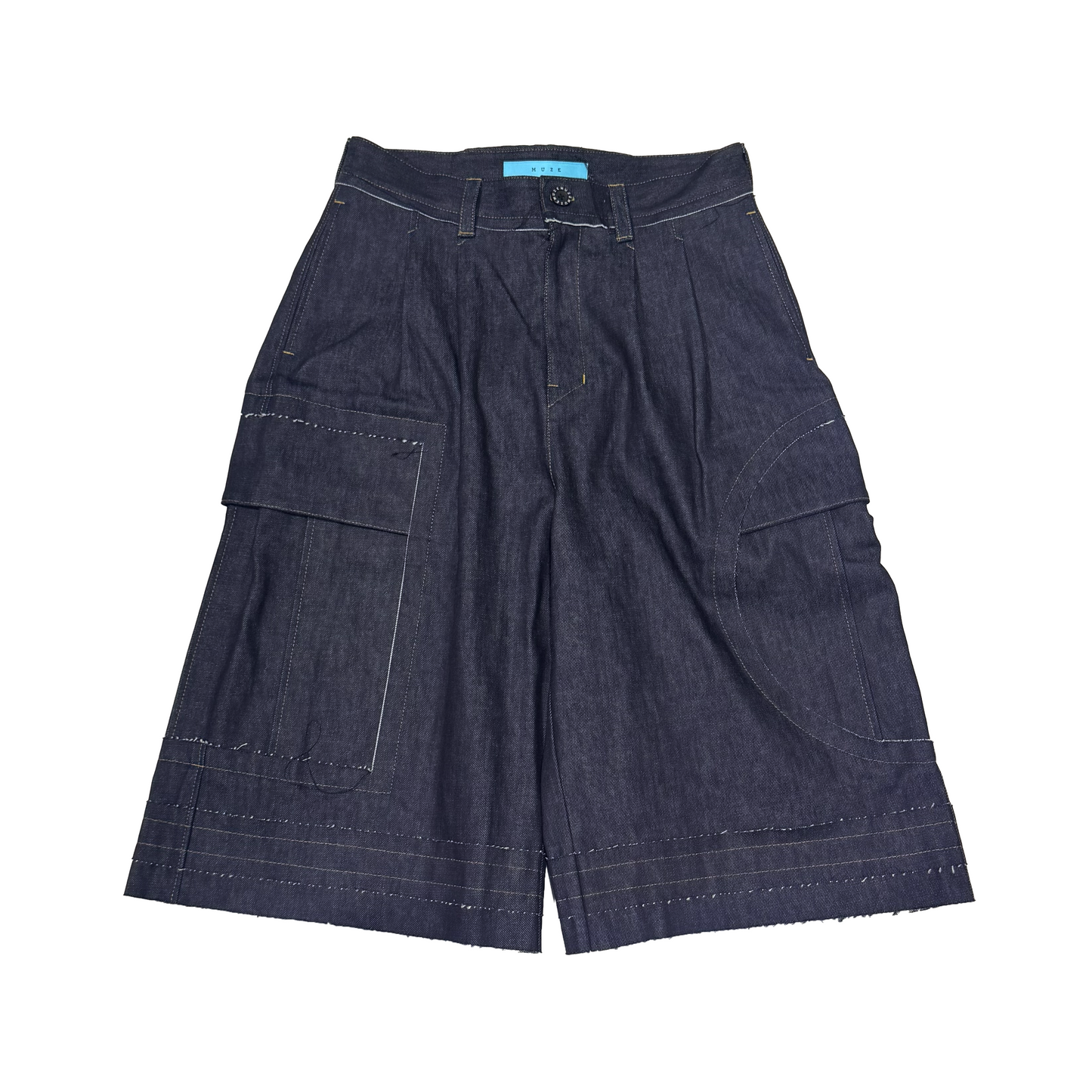 MUZE TURQUOISE LABEL -【FORM FOLLOWS FUNCTION DENIM SHORTS(INDIGO)】ミューズ デニム ショーツ カーゴ インディゴ