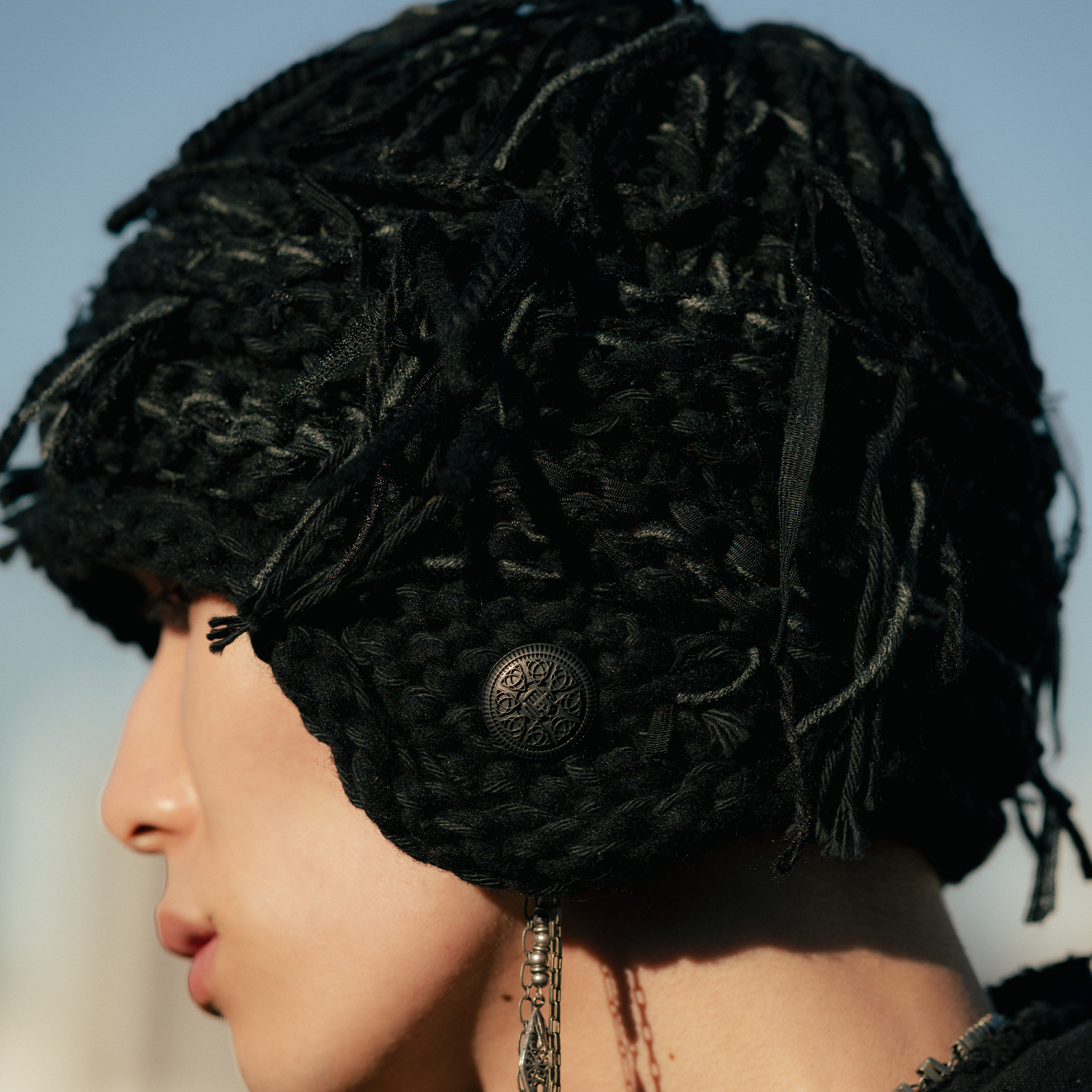 GARA × NOU -【HELMET KNIT CAP(BLACK)】ガラ ノウ ニット キャップ GARA × NOU -【HELMET KNIT CAP(BLACK)】ガラ ノウ ニット キャップ