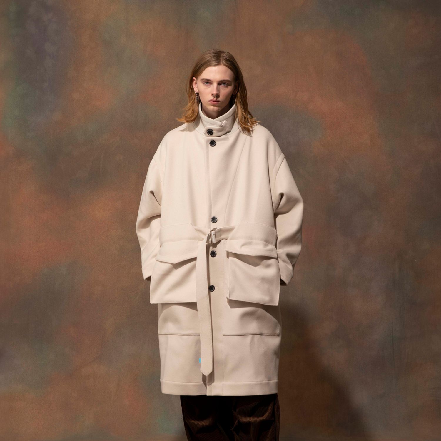 MUZE TURQUOISE LABEL - CHESTER COAT(WHITE)MUZE チェスター コート MUZE TURQUOISE LABEL - CHESTER COAT(WHITE)MUZE チェスター コート