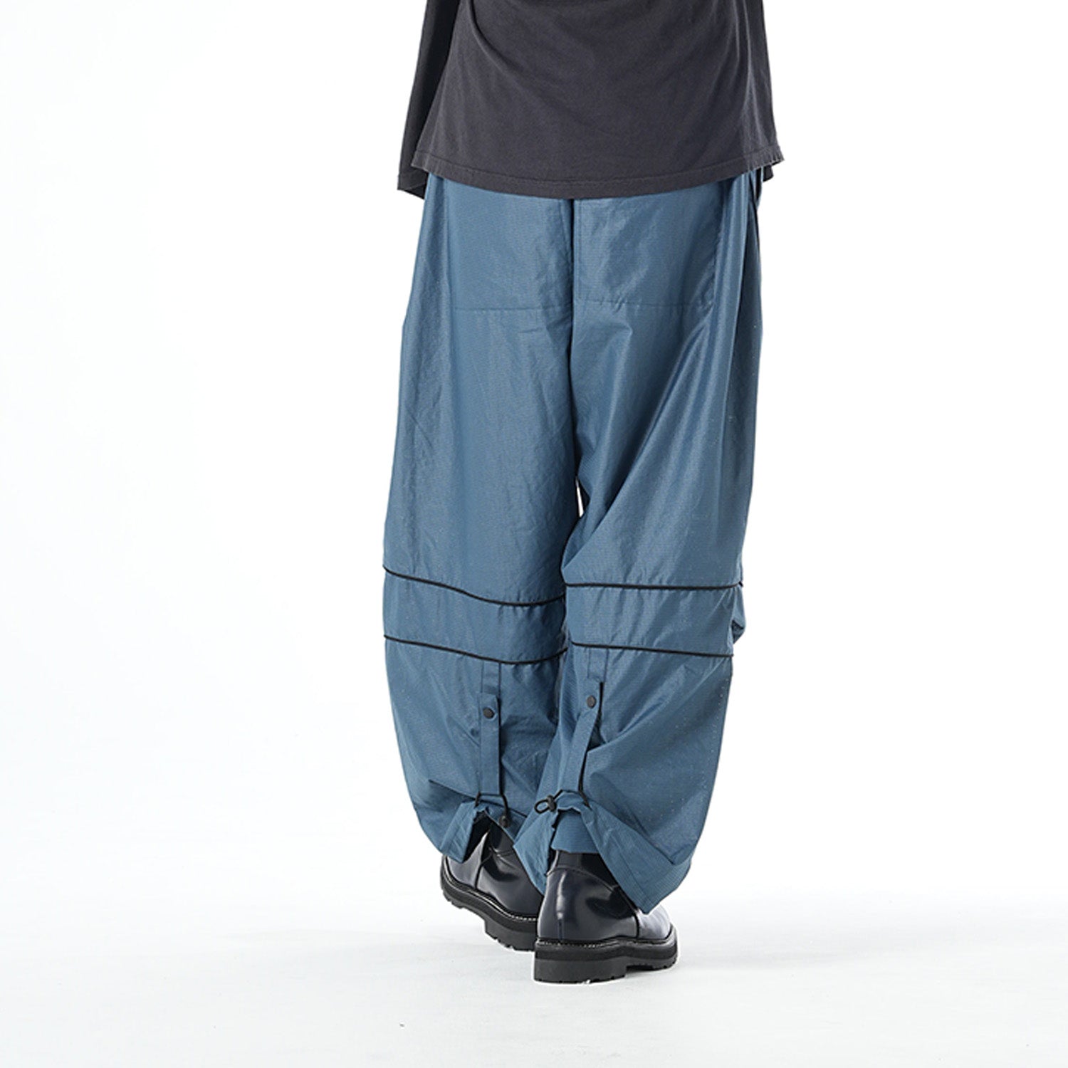 MUZE TURQUOISE LABEL - PIPING WIDE PANTS(NAVY)ミューズ パイピング ワイド パンツ ネイビー –  MUZE TOKYO