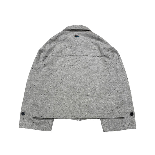 MUZE TURQUOISE LABEL -【OVERSIZED BIG WOOL BLOUSON(WHITE)】ミューズ オーバーサイズ ビッグ ウール ブルゾン ホワイト