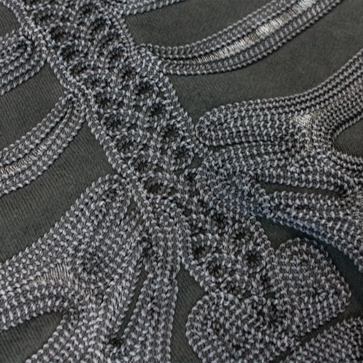 MUZE TURQUOISE LABEL - ×el conductorH Cord Embroidered Crew Neck Sweater(BONES)ミューズ コンダクター 刺繍 クルーネック スウェット