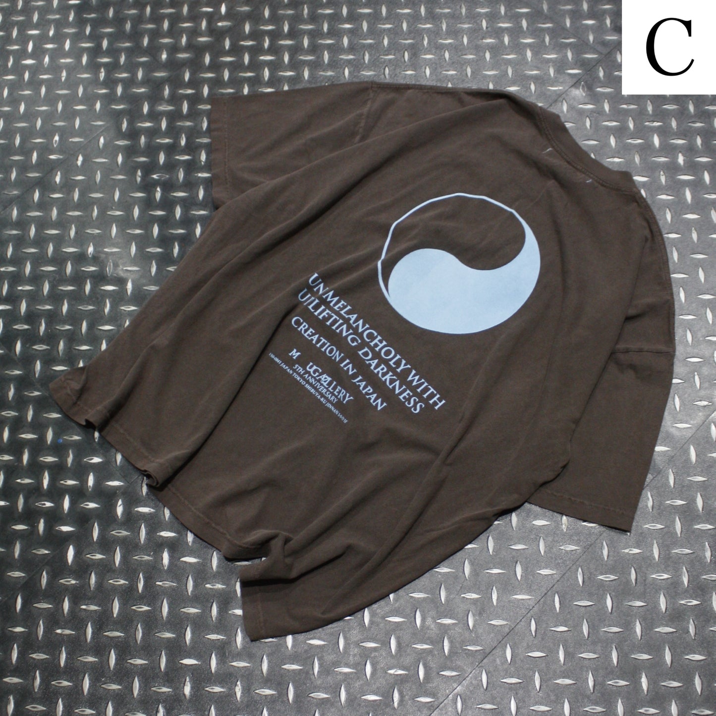 MUZE - MUZE GALLERY 5th Ltd. MINERAL WASH T-SH(DARK BROWN) ミューズ ギャラリー 5周年 Tシャツ ダークブラウン