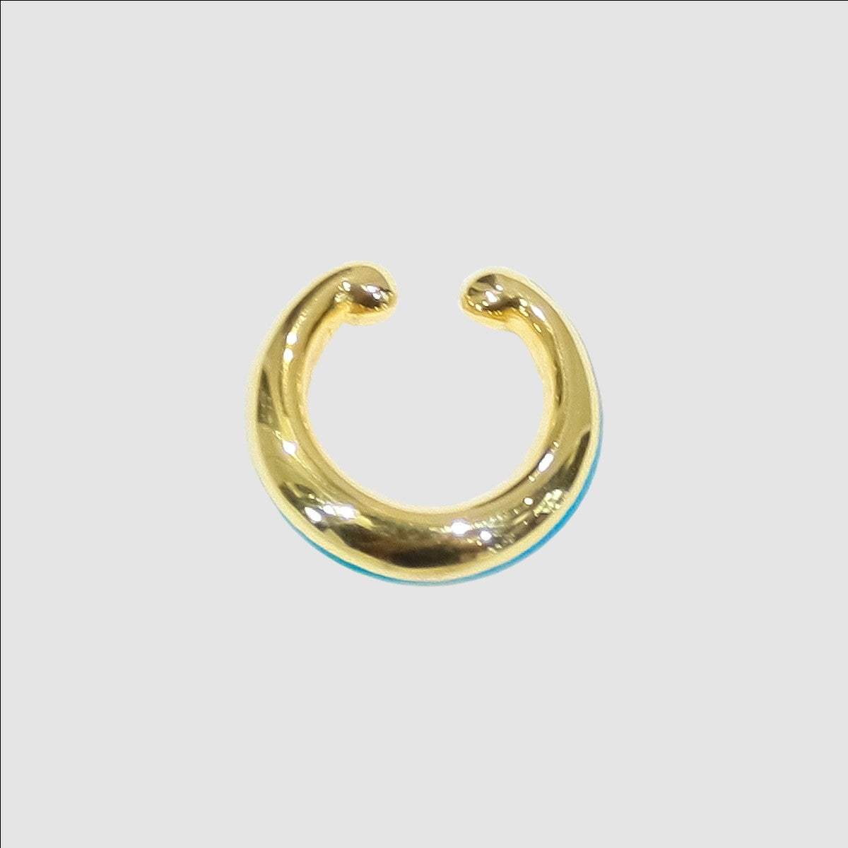 MUZE TURQUOISE LABEL ×ACE by morizane - bourgeon earcuff (GOLD×TURQUOISE)ミューズ エースバイモリザネ イヤーカフ ゴールド ターコイズ