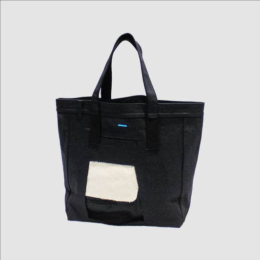 MUZE TURQUOISE LABEL - 3D DENIM TOTE BAG(BLACK) ミューズ 2023年春夏 3D デニム トート ブラック