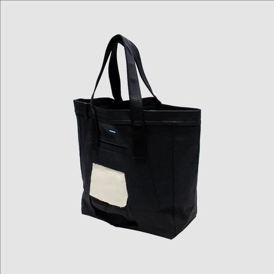 MUZE TURQUOISE LABEL - 3D DENIM TOTE BAG(BLACK) ミューズ 2023年春夏 3D デニム トート ブラック