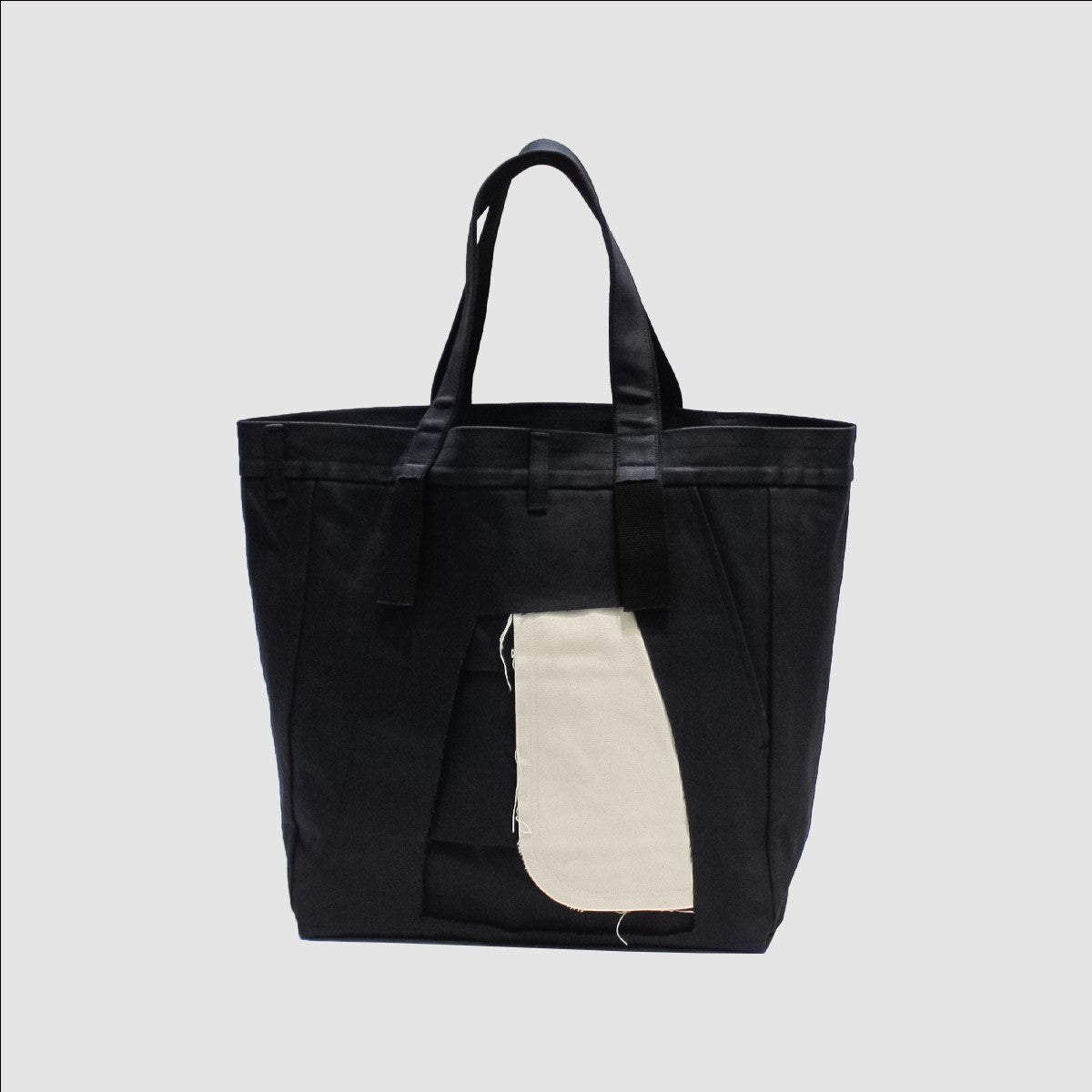 MUZE TURQUOISE LABEL - 3D DENIM TOTE BAG(BLACK) ミューズ 2023年春夏 3D デニム トート ブラック