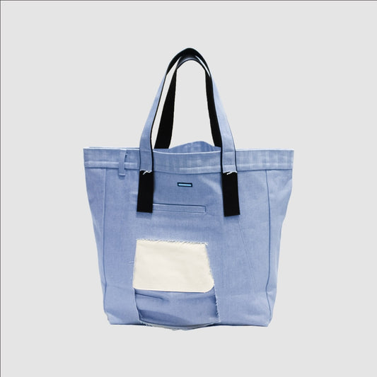 MUZE TURQUOISE LABEL - 3D DENIM TOTE BAG(L.BLUE) ミューズ 2023年春夏 3D デニム トート ライトブルー