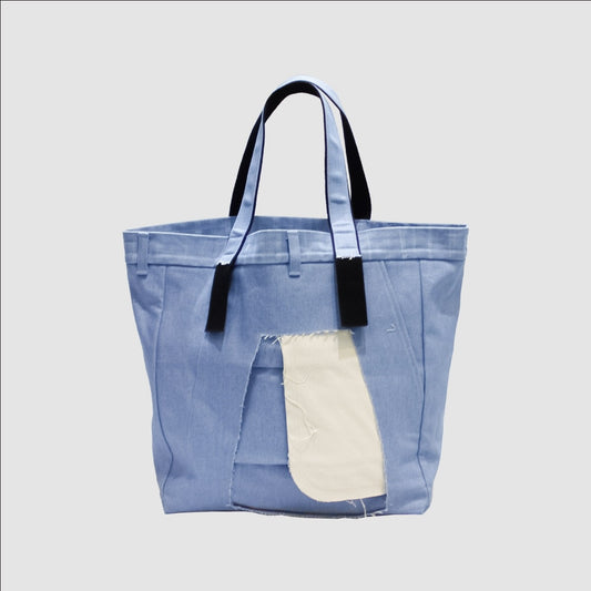 MUZE TURQUOISE LABEL - 3D DENIM TOTE BAG(L.BLUE) ミューズ 2023年春夏 3D デニム トート ライトブルー