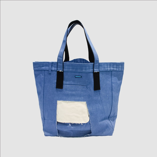 MUZE TURQUOISE LABEL - 3D DENIM TOTE BAG(BLUE) ミューズ 2023年春夏 3D デニム トート ブルー