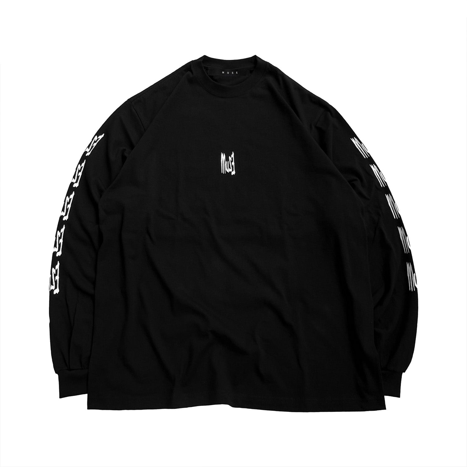 MUZE BLACK LABEL -【MUZE JUMBLE LONG SLEEVE T-SH(BLACK)】ミューズ ロングスリーブ Tシャツ  ブラック