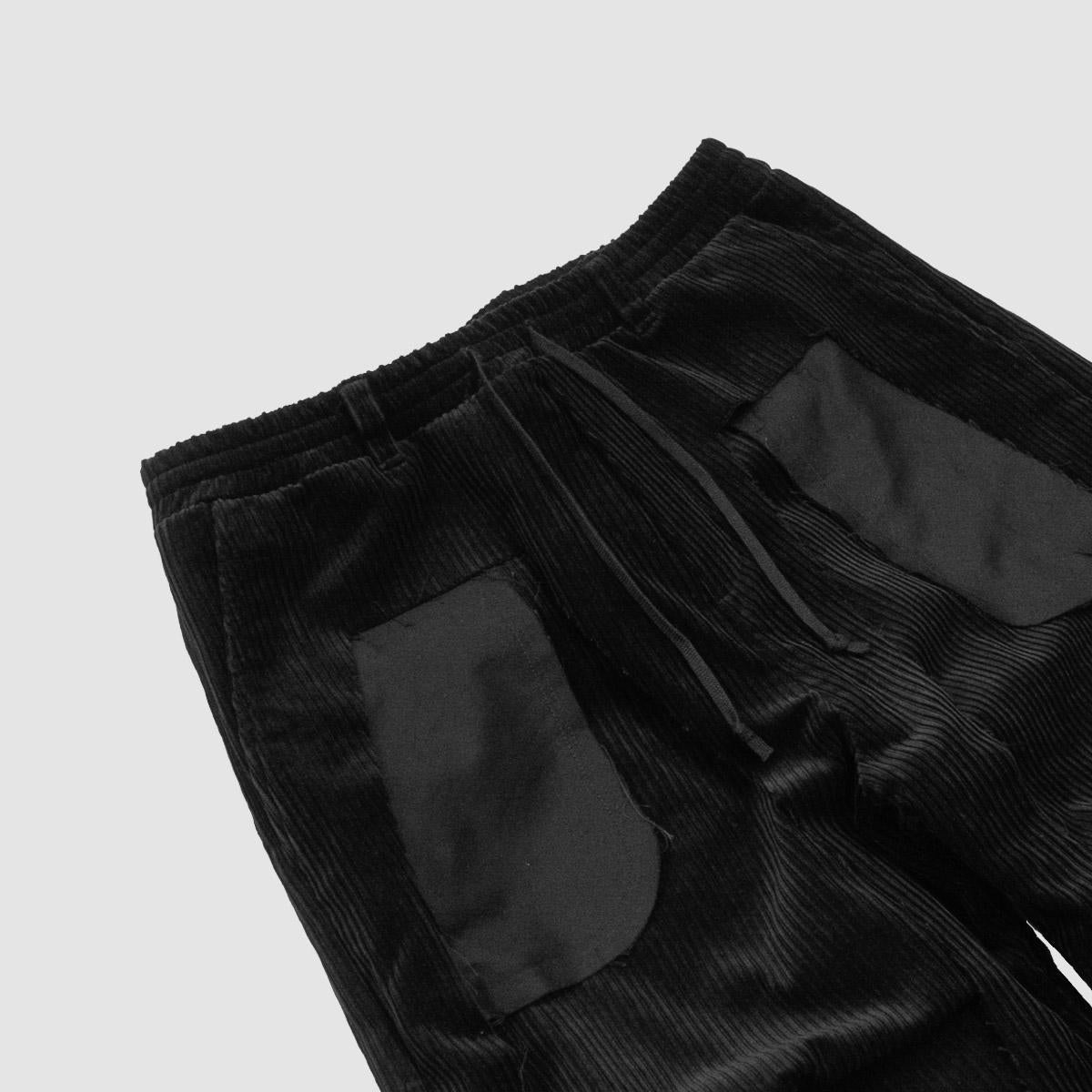 MUZE TURQUOISE LABEL - CORDUROY 3D TROUSERS(BLACK) ミューズ コーデュロイ トラウザー ブラック