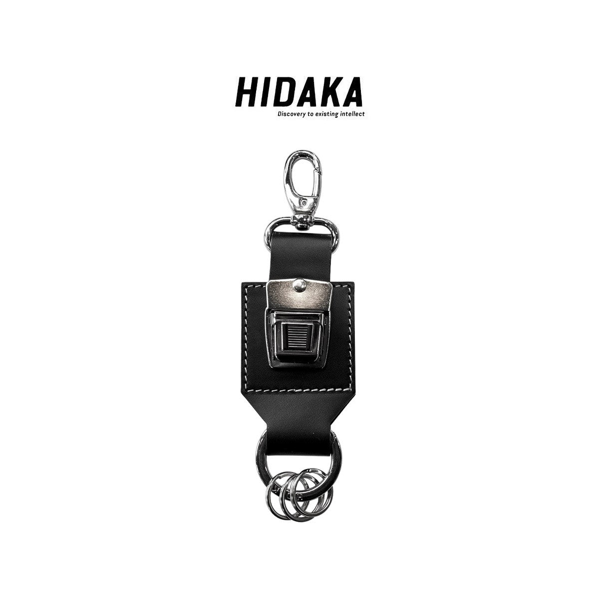 HIDAKA - SLIDE LOCK KEY RING(BLACK) ヒダカ スライド ロック キーリング ブラック