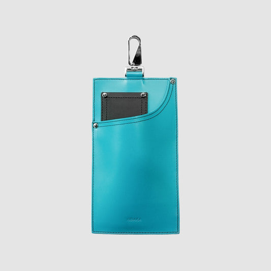 MUZE TURQUOISE LABEL - ×HIDAKA LEATHER JEANS POCKET(TURQUOISE×BLACK)ミューズ ヒダカ レザー ポケット ポーチ ターコイズ ブラック