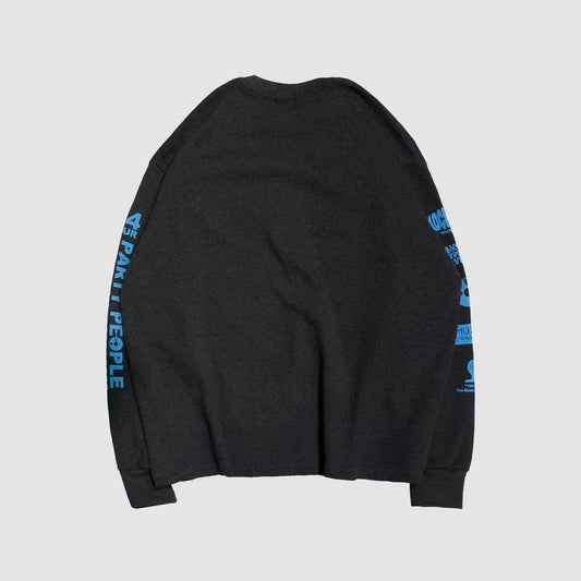 MUZE BLACK LABEL - 24HOUR PARTY PEOPLE THERMAL L/S TEE(DARK GRAY)ミューズ サーマル ロング スリーブ Tシャツ ダーク グレー