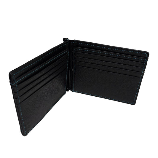 MUZE -【LEATHER MONEY CLIP WALLET(BLACK)】ミューズ レザー マネー クリップ 財布 ブラック