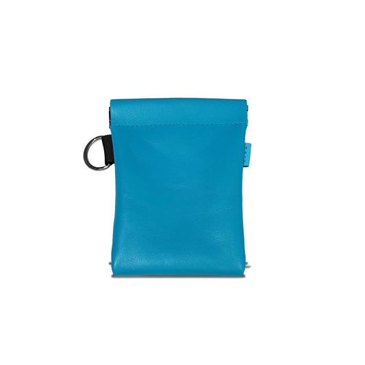 MUZE -【LEATHER SPRING POUCH(TURQUOISE)】ミューズ レザー ポーチ ターコイズ