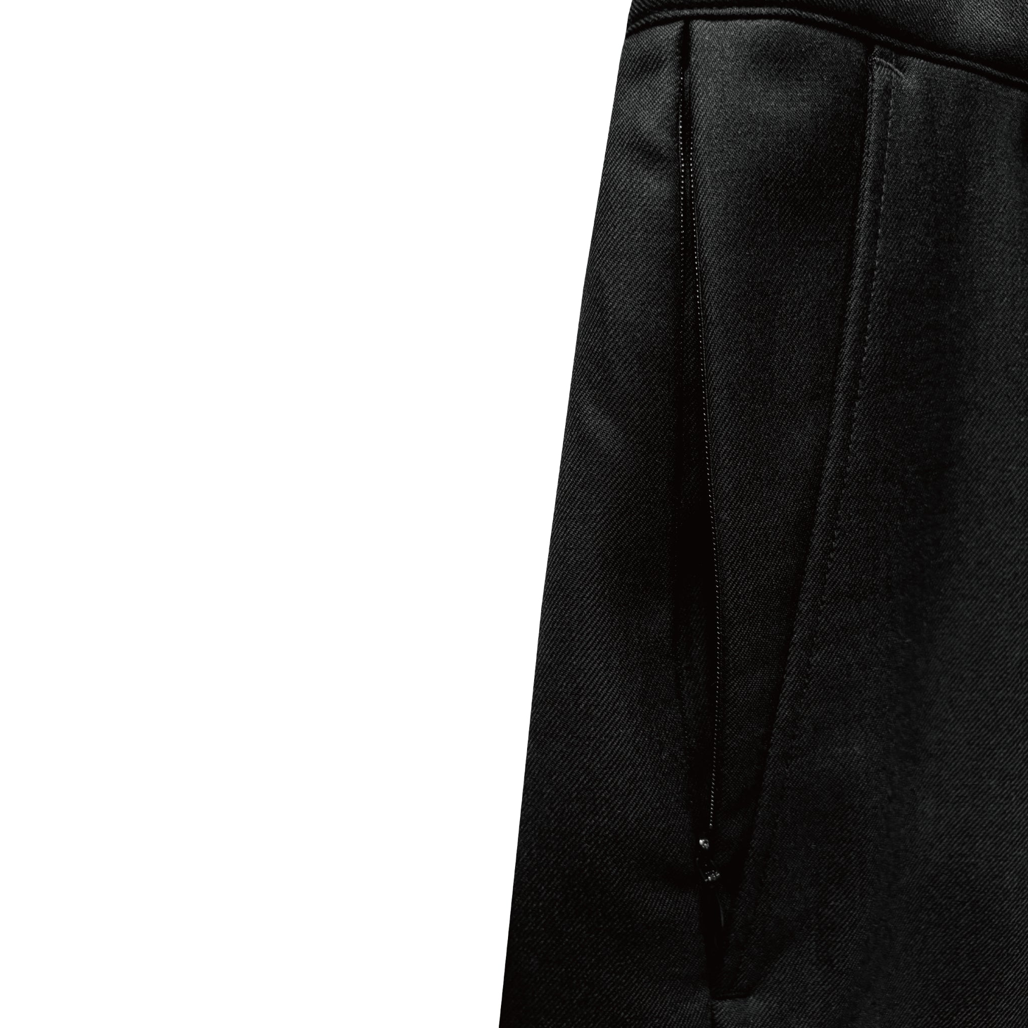 MUZE TURQUOISE LABEL - MUZE® PEACE WIDE SLACKS(BLACK)ミューズ