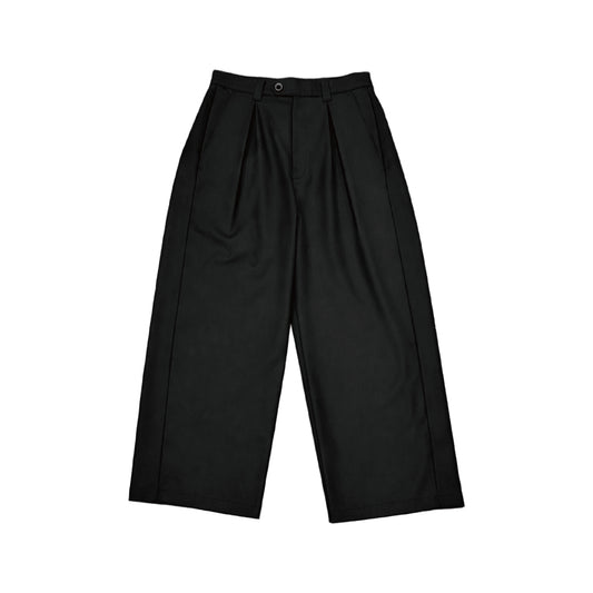 【予約商品】MUZE TURQUOISE LABEL - MUZE® PEACE WIDE SLACKS(BLACK)ミューズ ピース ワイド スラックス ブラック