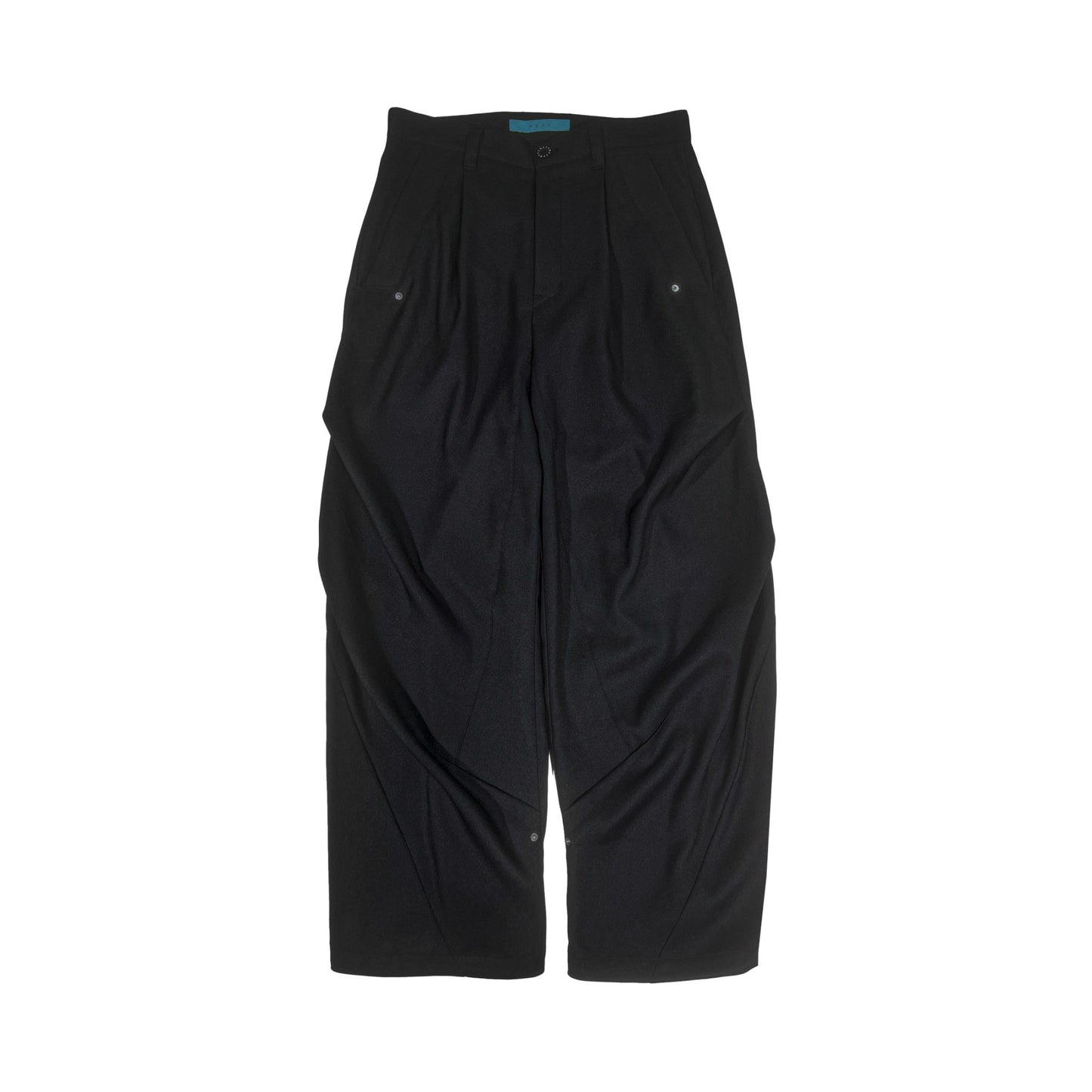 MUZE TURQUOISE LABEL -【LESS IS MORE WIDE PANTS (BLACK）】ミューズ レスイズモアワイドパンツ ブラック