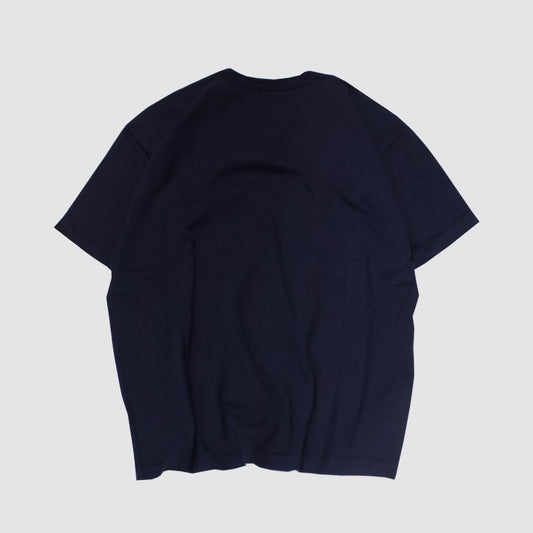 MUZE BLACK LABEL - MUZE PEACE EMBROIDERY T-SHIRT(NAVY)ミューズ 2023年春夏 ピース 刺繍Tシャツ ネイビー