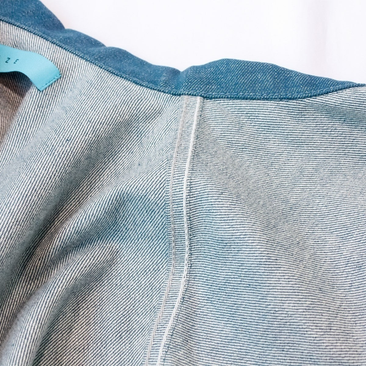 MUZE TURQUOISE LABEL - HEM SLIT WIDE DENIM JACKET(INDIGO)ミューズ